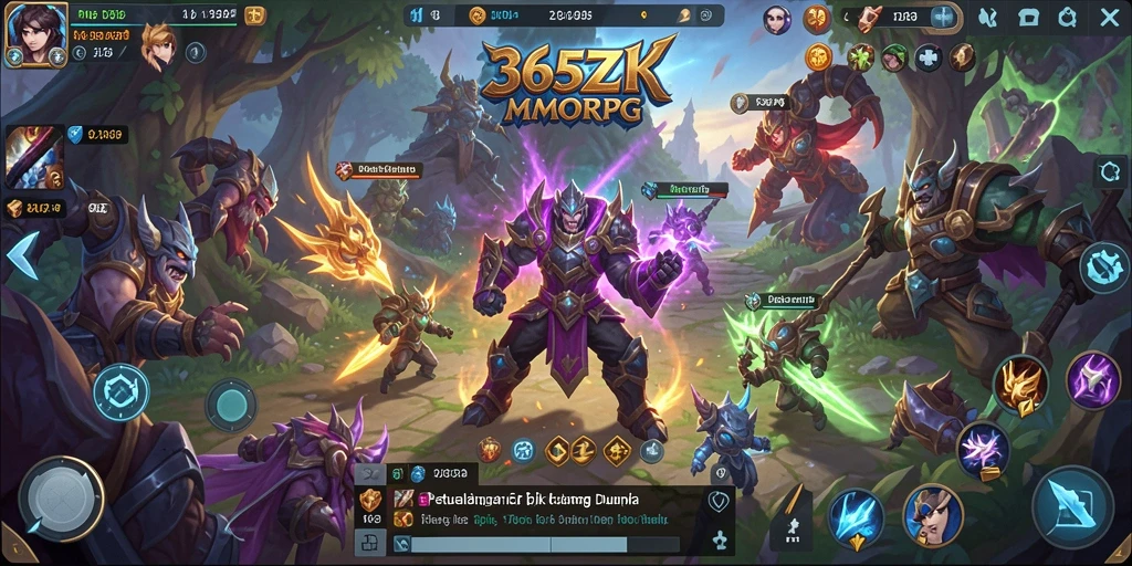 Tangkapan layar gameplay menarik dari 365ZK MMORPG.