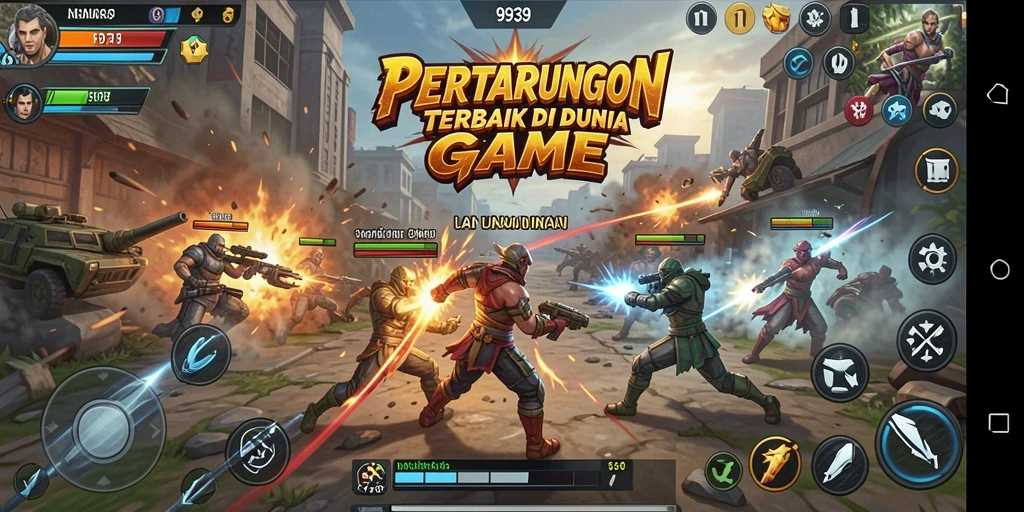 Tampilan gameplay menegangkan di arena Fighting 9939.