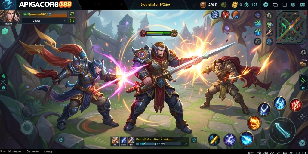 Tampilan gameplay seru dengan grafis memukau di APIGACOR88.