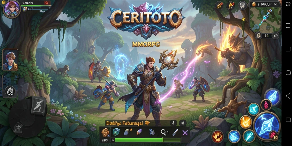 Tampilan gameplay epik di dunia CERITOTO yang menakjubkan.