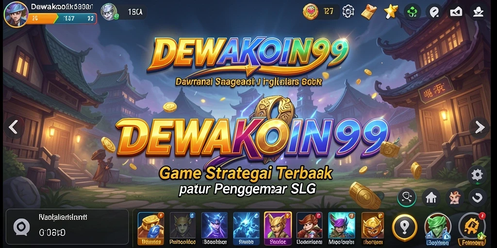 Screenshot utama DEWAKOIN99 menampilkan aksi seru dalam gameplay SLG.