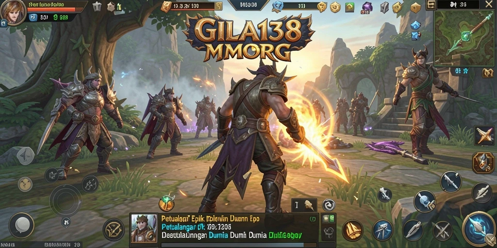 Screenshot GILA138 menampilkan aksi seru dalam pertempuran MMORPG.