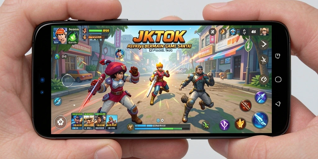 Tampilan gameplay JKTOK yang menyenangkan dan interaktif.