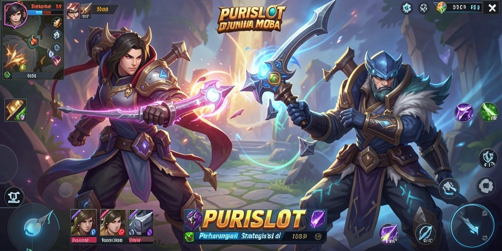Gameplay seru dalam PURISLOT, penuh strategi dan aksi.