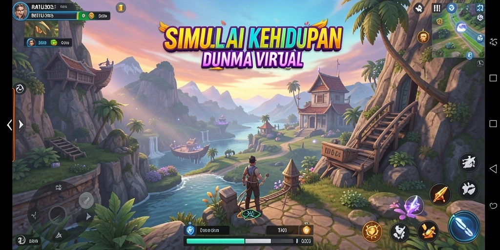 Screenshot gameplay menampilkan interaksi sosial dan aktivitas seru di RATU303.