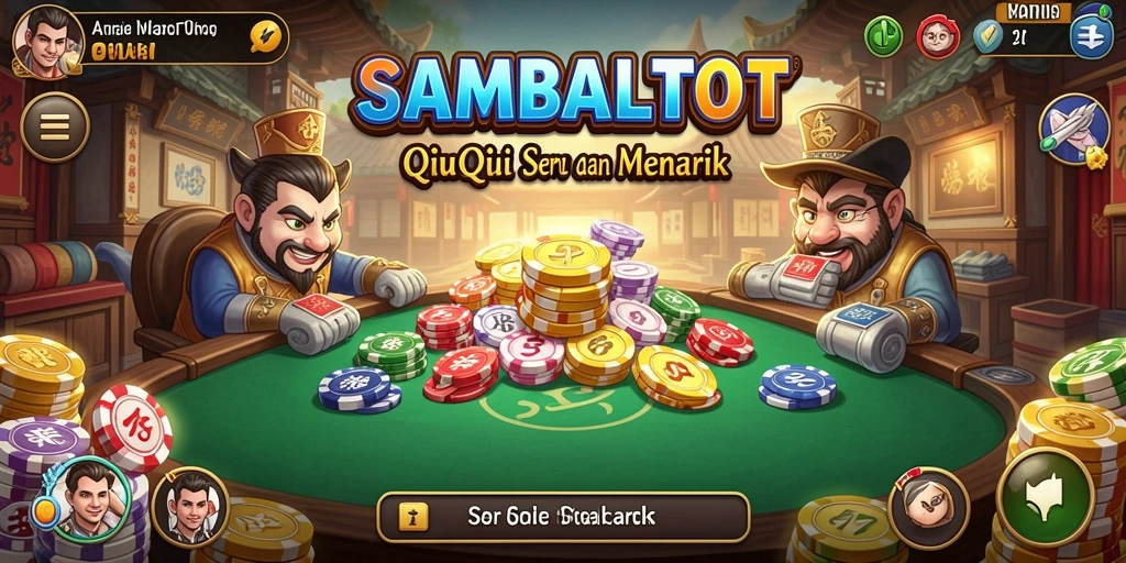 Tampilan gameplay QiuQiu yang menegangkan dan seru di SAMBALTOTO.