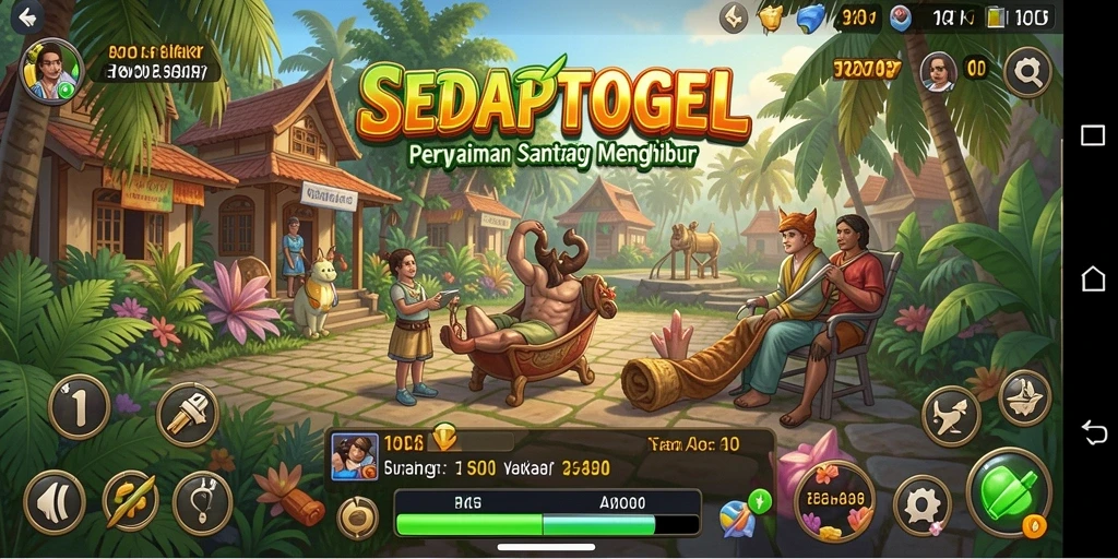 Tampilan gameplay SEDAPTOGEL yang menakjubkan dan seru.