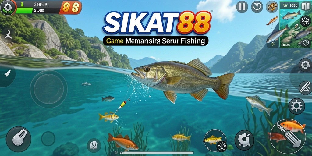 Tampilan gameplay SIKAT88 yang seru saat memancing.
