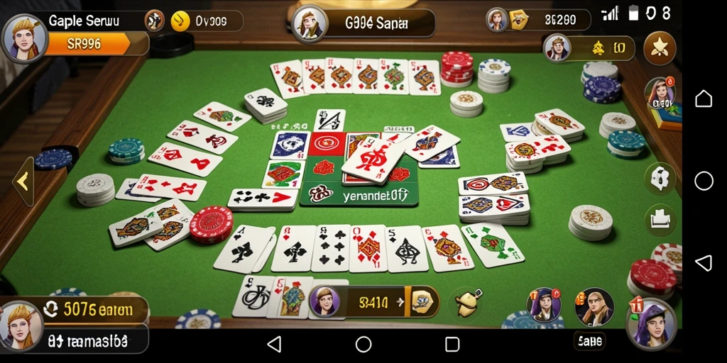 Tampilan gameplay SR996 yang menarik dalam bermain Gaple.