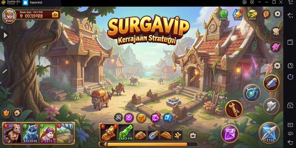 Tampilan aksi seru dalam pertempuran SLG SURGAVIP.