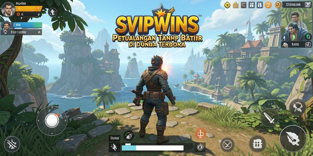 Tampilan gameplay yang memukau dari SVIPWINS dalam dunia terbuka.