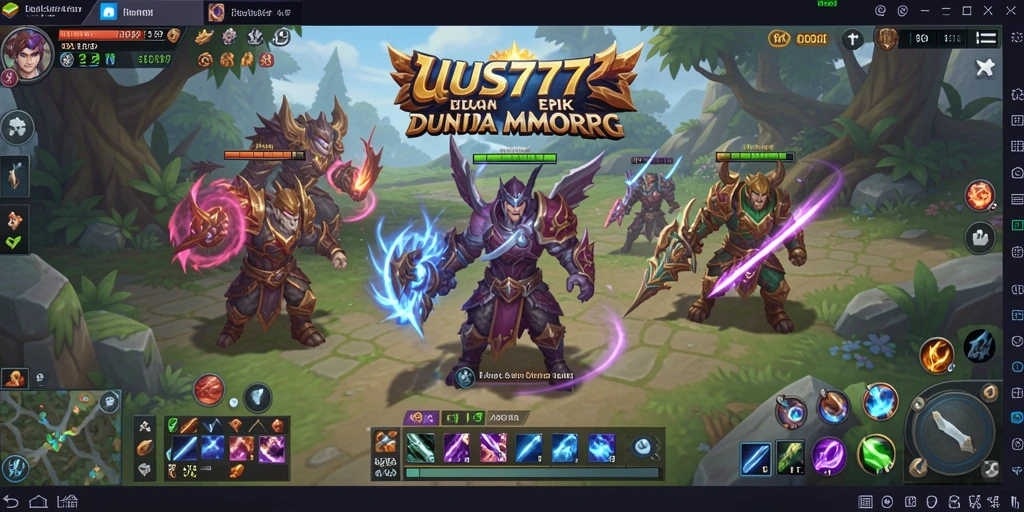 Tampilan gameplay UUS777 dengan aksi pertempuran seru dan grafik yang menawan.
